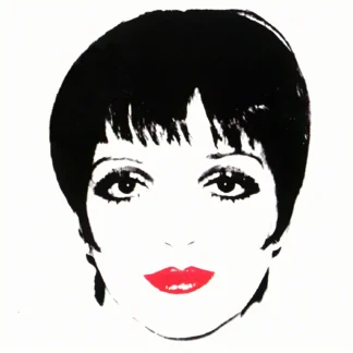 Andy Warhol, Portrait of Liza Minnelli on white ground, 1978